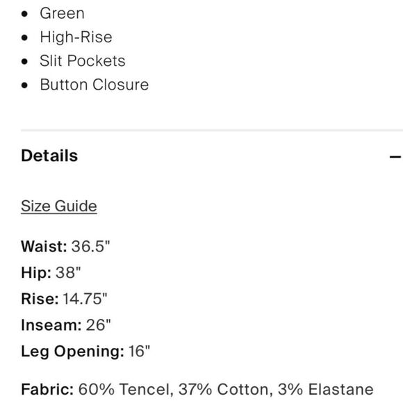 Munthe Women’s Green High-Rise Exhibit Paperbag Pants Size Medium - Picture 12 of 13